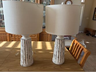 Pair of “Hobby Lobby” Lamps Farmhouse Decor