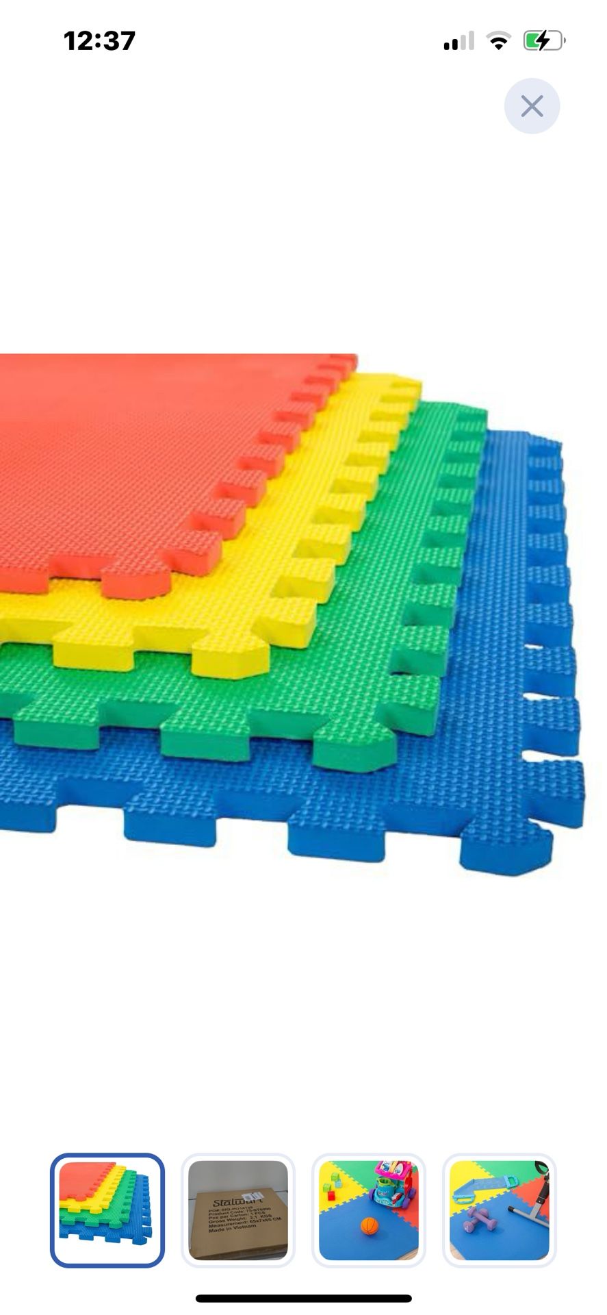“New”4 Piece Foam Floor Mat(retail$39)