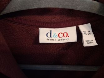 Denim & Company Fleece Top Size 3X