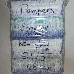 NEW unopened package of 68 Pampers Pull-ups 2T/3T $16 FIRM