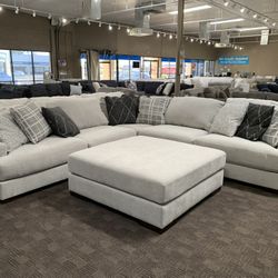 Big White Cream Sectional 