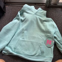 blue riot turquoise hoodie