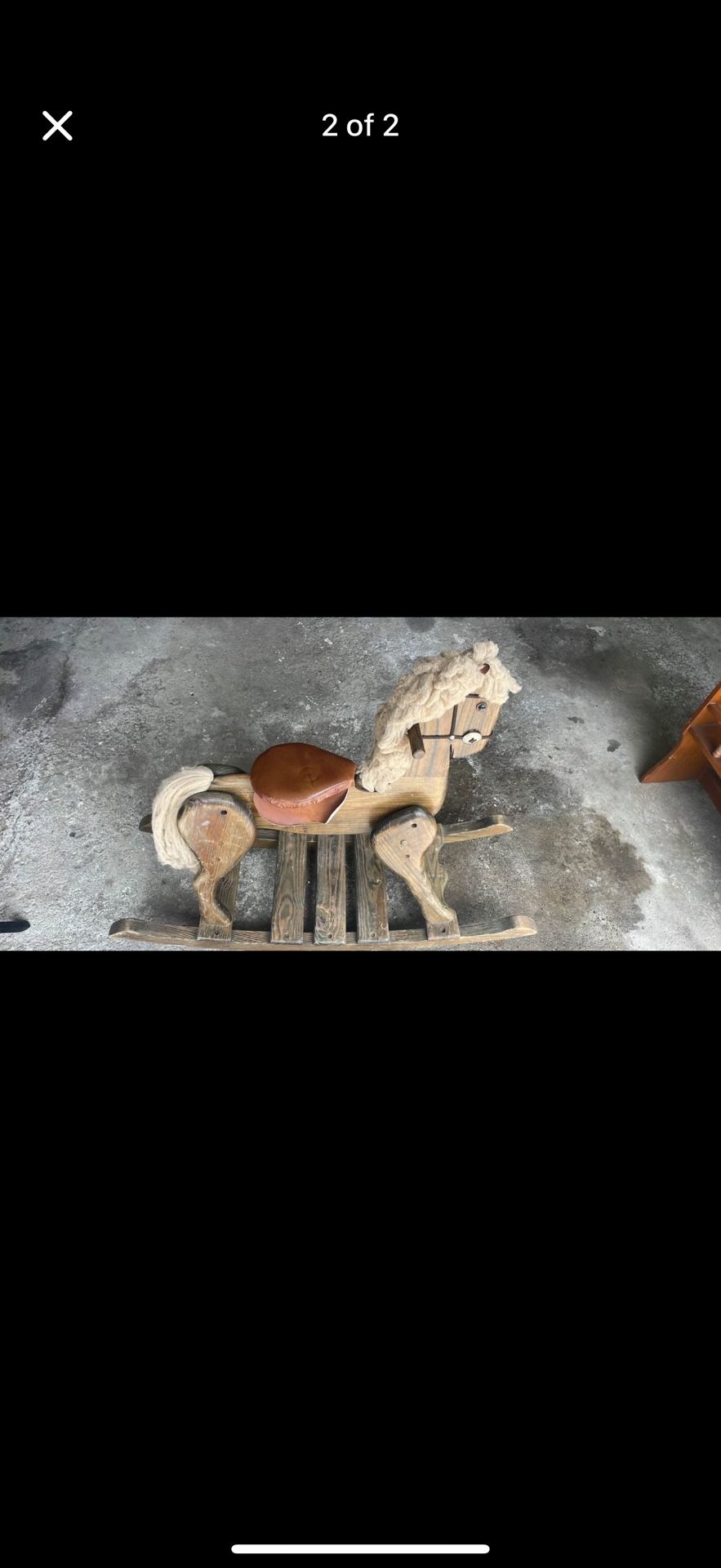 Wooden horse Rocking chair