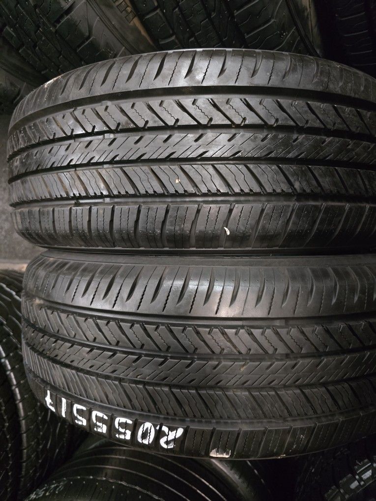 2 Tires 205.55.17 Yokahama Yk-gtx 99 % Tread Dot 1523