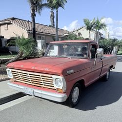 FORD  ....1967. F100 ..."BUMPSIDE"   SALE OR TRADE