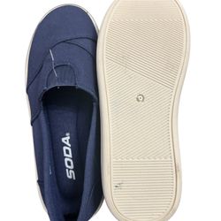 Soda Navy Canvas Slip-On Shoes - Toddler Size 13