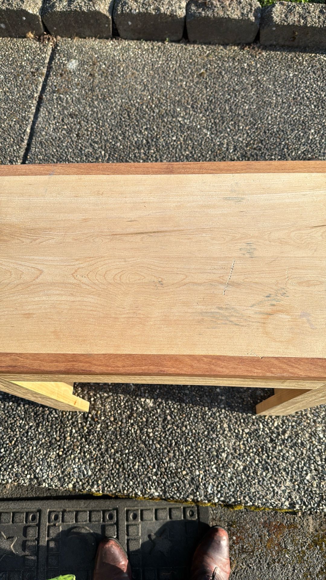 Wood Caffe Table …24” High.. 13 3/4” Deep and 24 1/2” Width Asking For $15 Cash 💰 Only