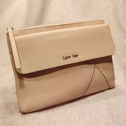 Calvin Klein Blush-Colored Leather Handbag -New With Tags