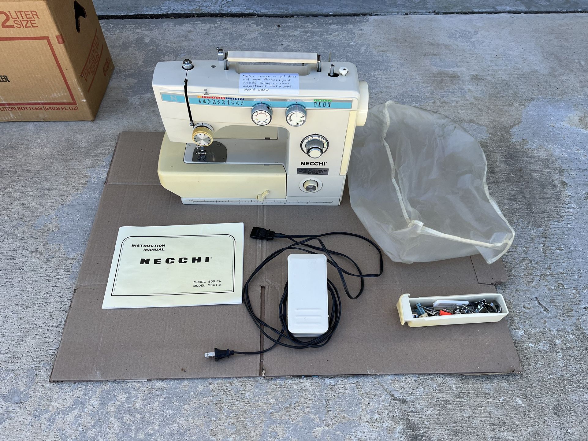 Necchi Sewing Machine For Parts