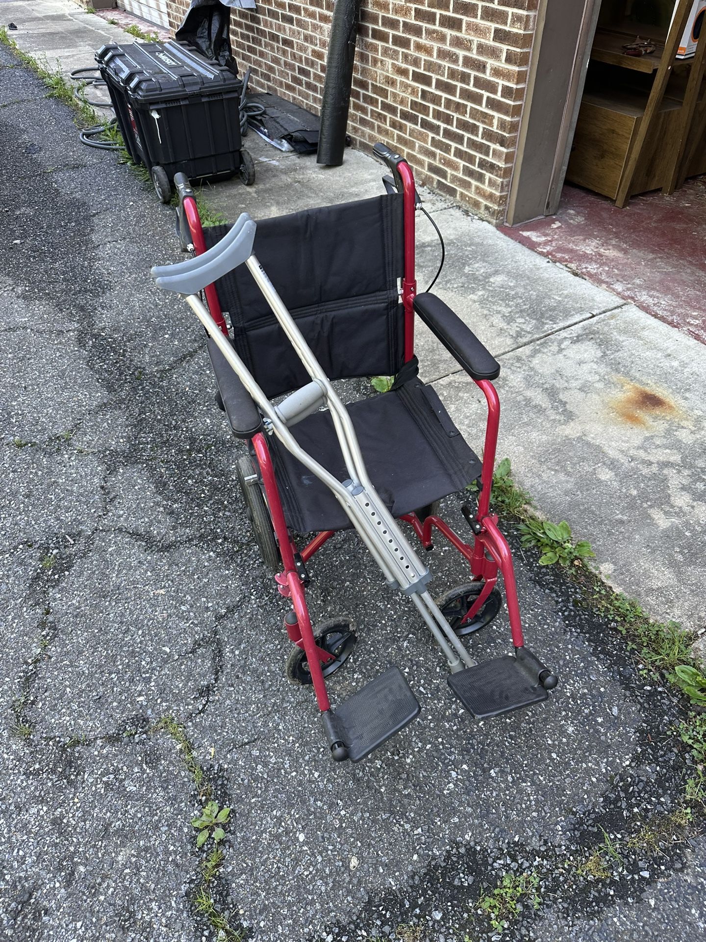 Wheelchair And Crutches