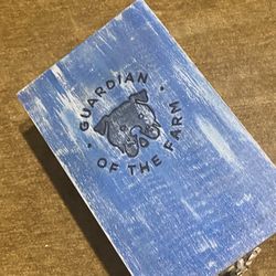 Personalized Pet Dog Stash Custom Made Box For Storing Leash, Medicine, Treats Etc 