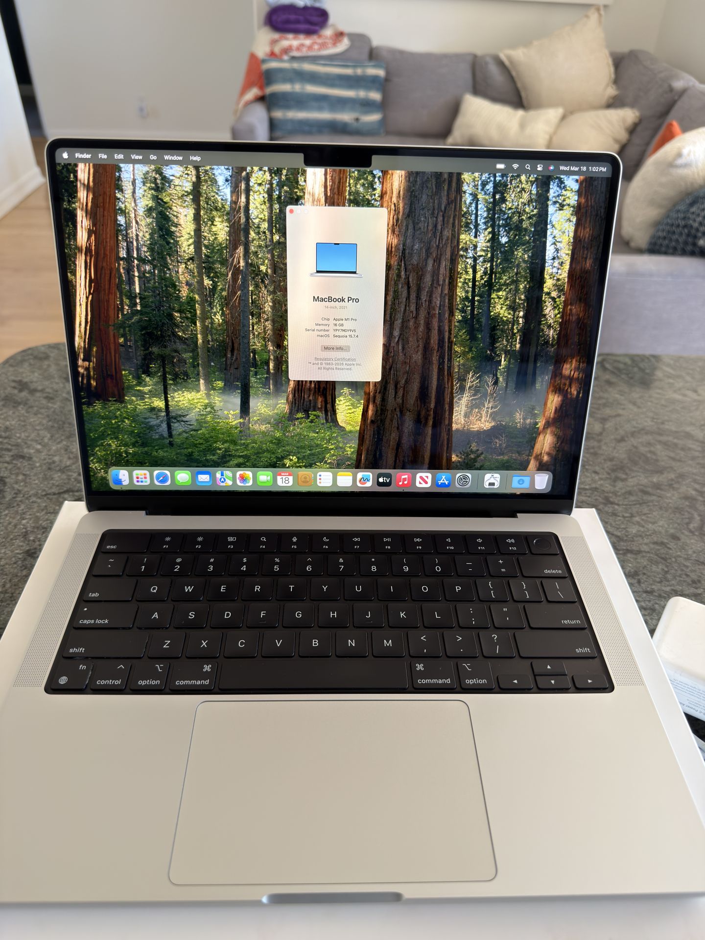 Macbook Pro 14” Inch M1 Pro - 16GB RAM - 1TB SSD
