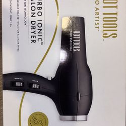 Hot Tools Pro Artist Black Gold Collection Turbo Ionic Salon Hair Dryer