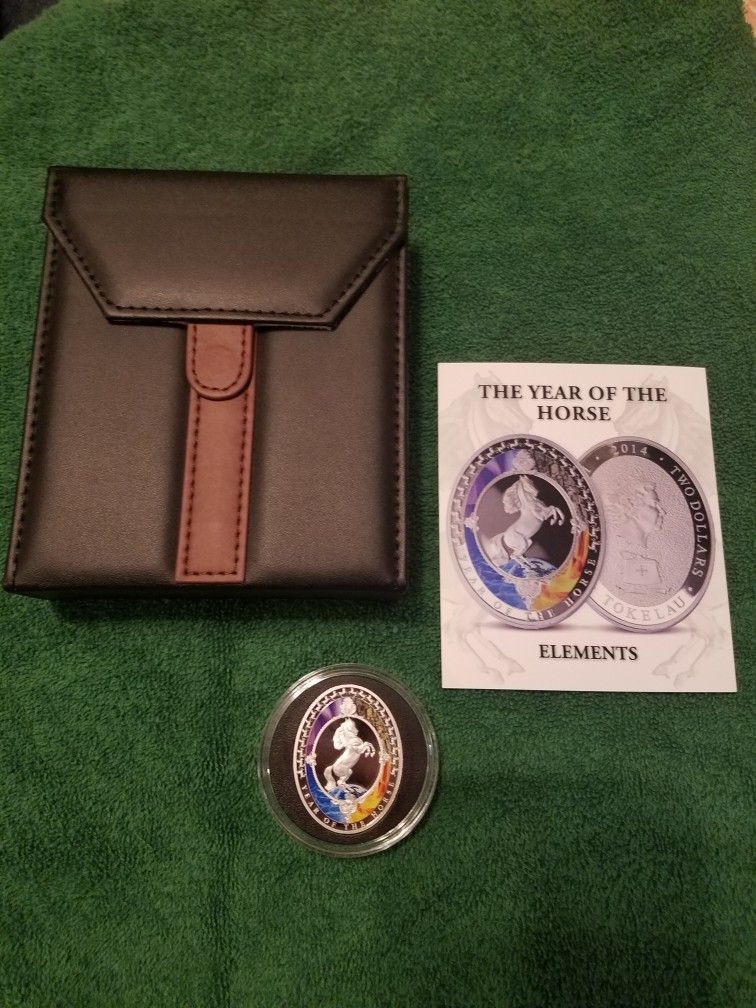 NIB 2014 Year Of The Horse Oval Coin