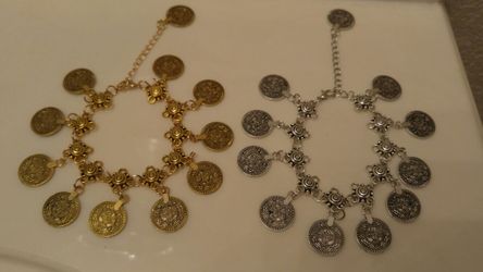 Coin anklets
