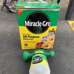 Miracle-Gro All Purpose Plant Food & No-Clog 4 in 1 Lawn & Garden Feeder