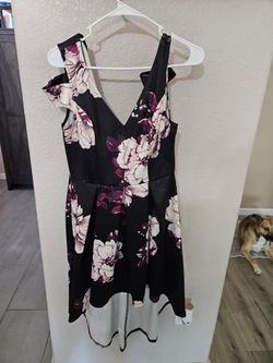 High-low flower dress