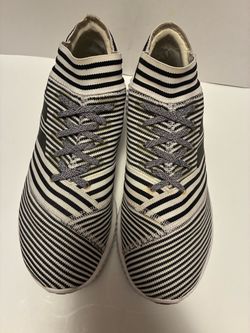Adidas size 10.5 White and Black Nemeziz