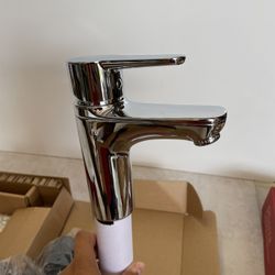 Single Lavatory Chrome Bathroom 