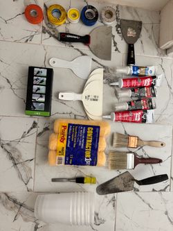 Home Renovation Kit: DeWalt Bag, Purdy Brushes, Caulking & Prep Tools