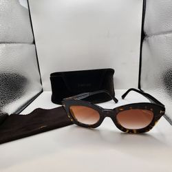 WORN ONCE Authentic Tom Ford Sunglasses FT TF 0689 52F Bardot-02 TF689 53mm 