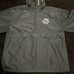 Forest Green Champion Windbreaker/sweater