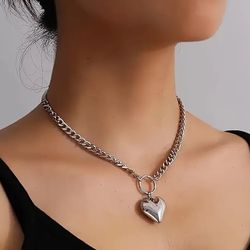 ❣️❣️STAINLESS STEEL HEART 💜 NECKLACE 
