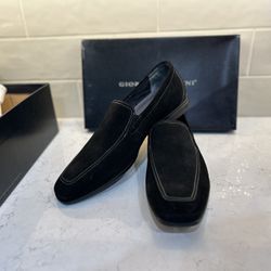 Men’s Shoes – Giorgio Brutini Black Suede Loafers | Comfortable Slip-On