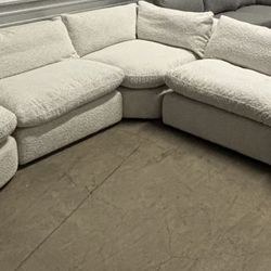 Boucle Modular Sectional Couch Delivery Available 