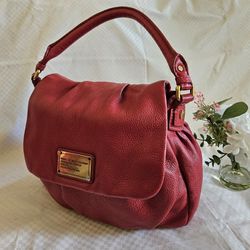 Women's Marc By Marc Jacob's Red Leather Luxury Handbag 