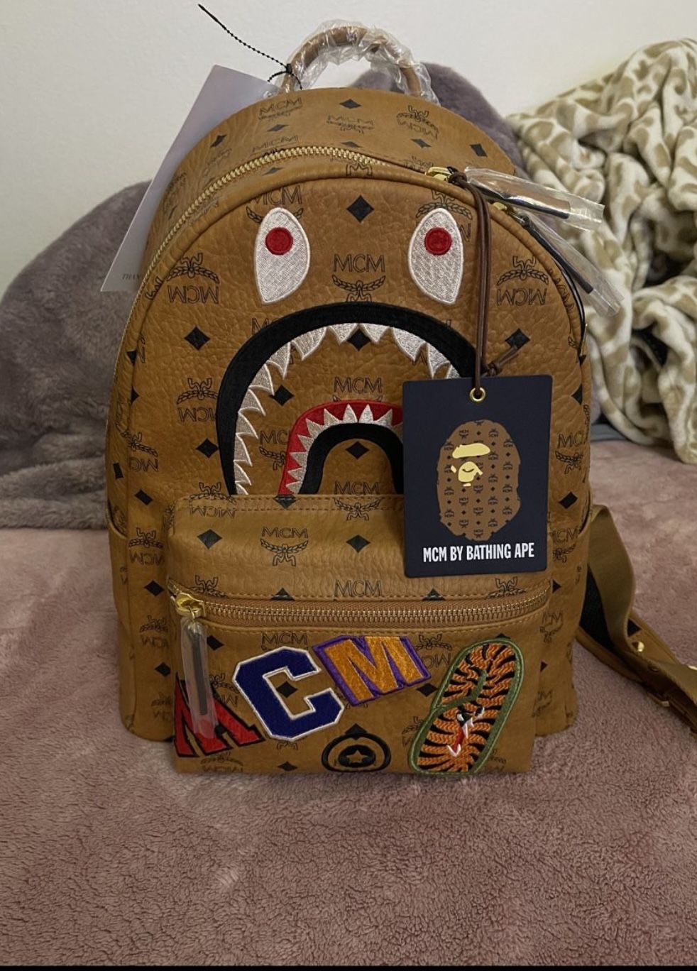 A Bathing Ape - Leather BAPE Backpack - Book Bag for Sale in Wilmington, DE  - OfferUp