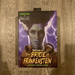 In Hand, Brand New, Never Opened NECA TMNT Teenage Mutant Ninja Turtles - Universal Monsters - April O’Neil as The Bride of Frankenstein - 7” Action F