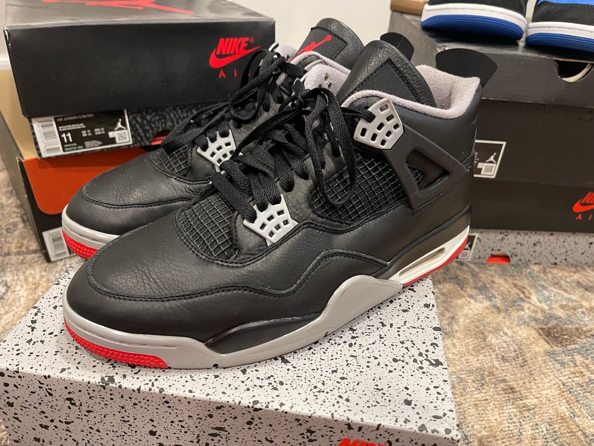 Jordan 4 black cement size 11