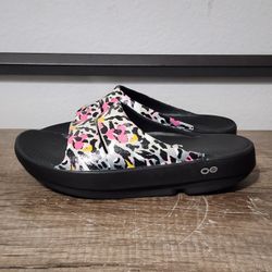 Oofos Ooahh Luxe Women's Slides Shoes Size 10