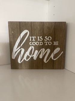 Wooden Home Sign 