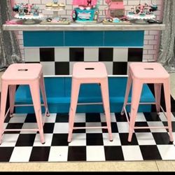 Pink Bar Stools 