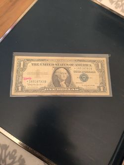 1957 S Star Note Silver Certificate 