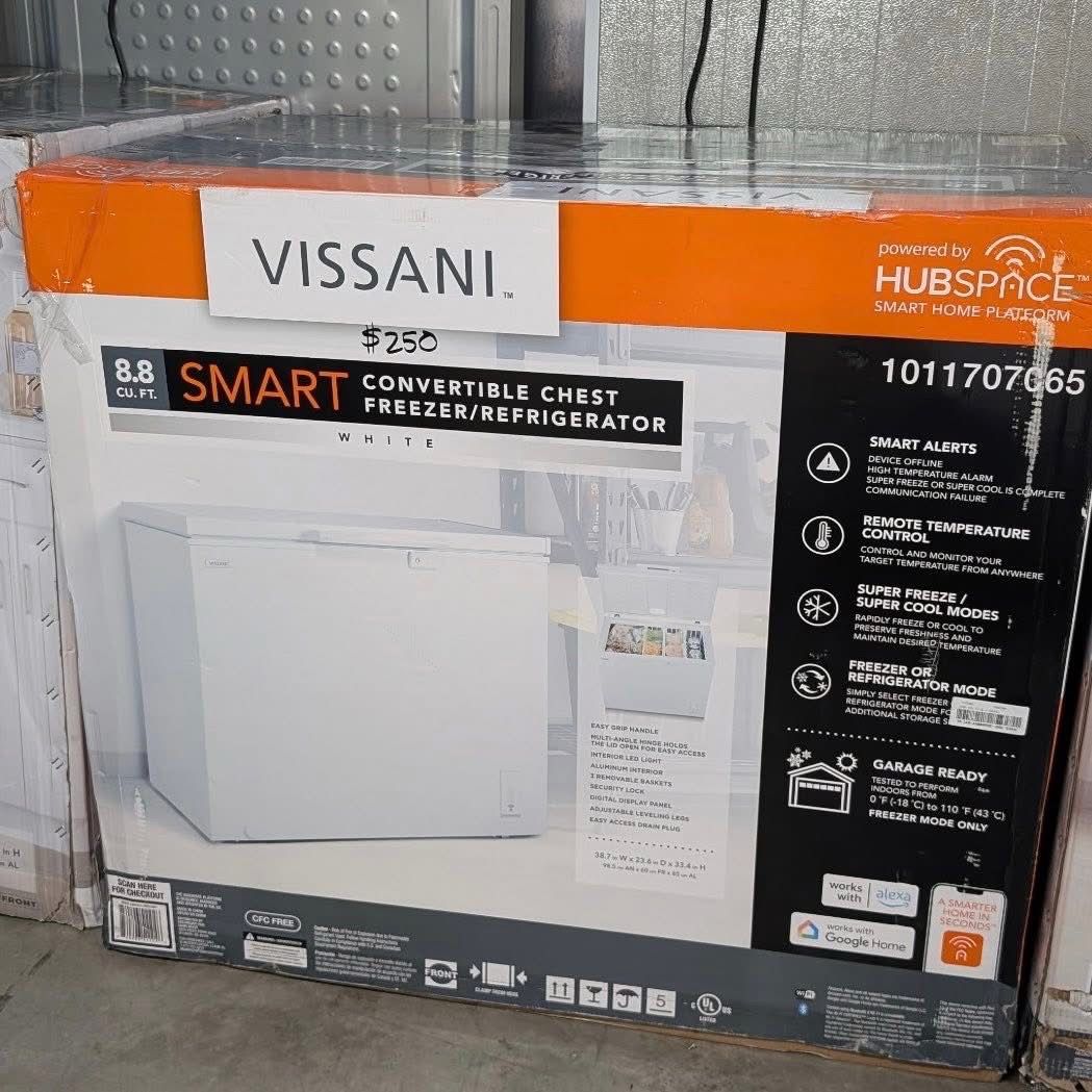 Vissani 8.8 Cu. Ft. Smart Chest Freezer