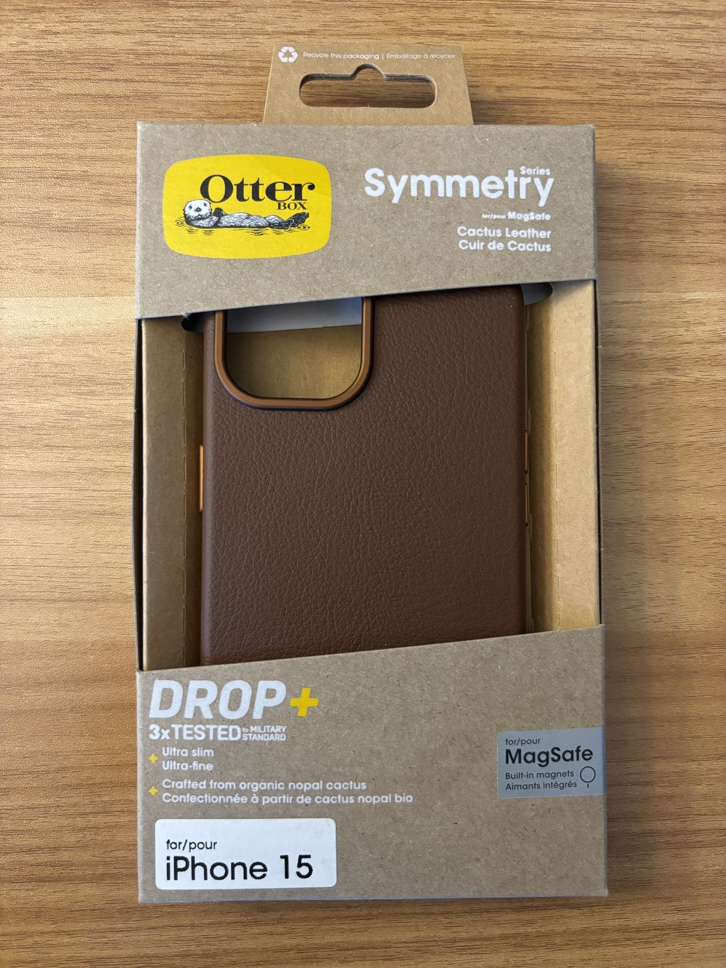 Otterbox Symmetry Cactus Leather Case for iPhone 15, 16e, 14, & 13