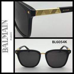 Balmain Sunglass Black/Gold Unisex Model BL6054K