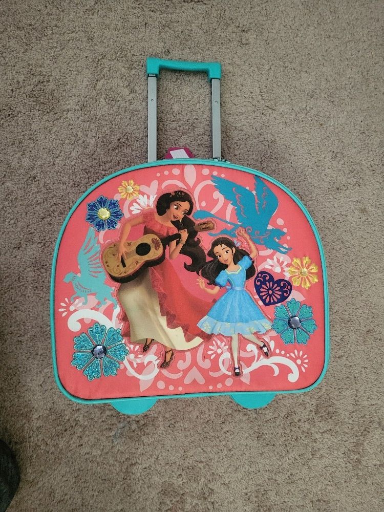 Disney Elena of Avalor Rolling Luggage Pink