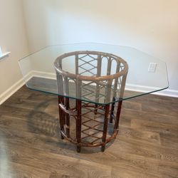 VINTAGE BAMBOO DINING TABLE