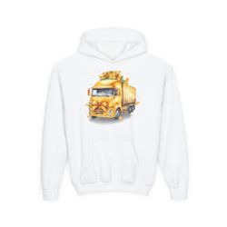 Trucker Youth Hoodie - Vintage Truck Design