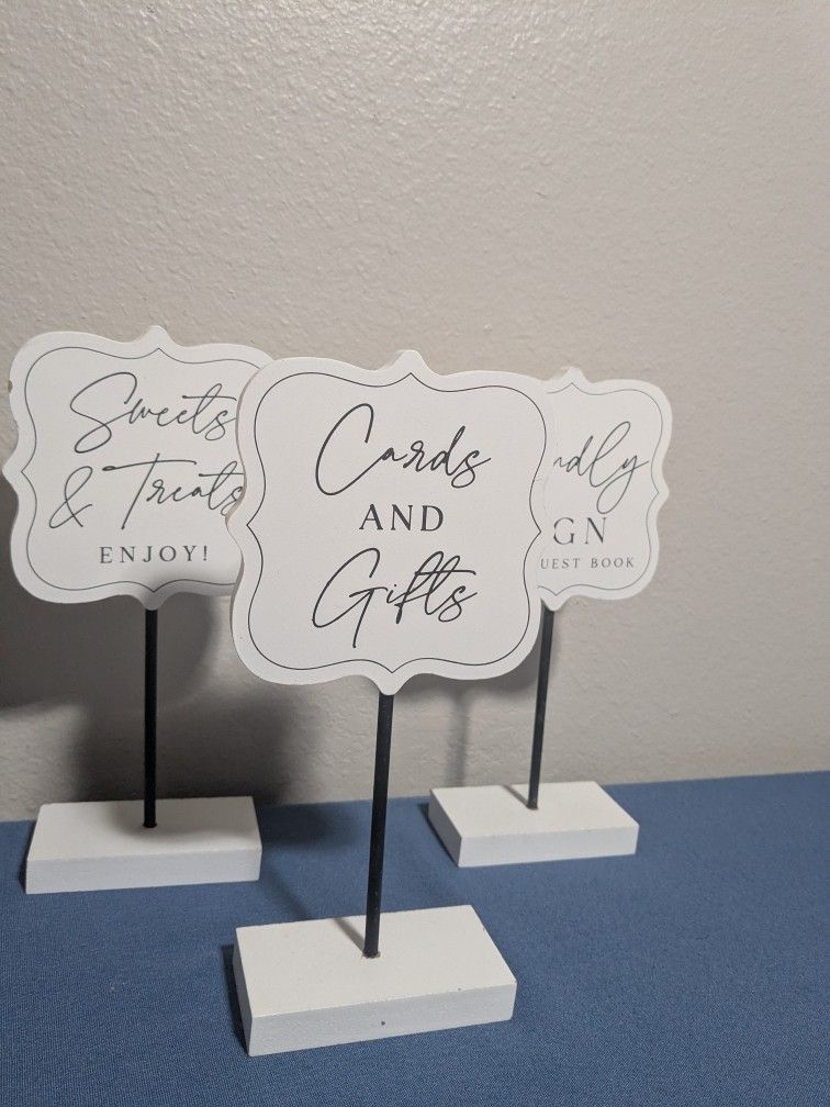Wedding Table Signage