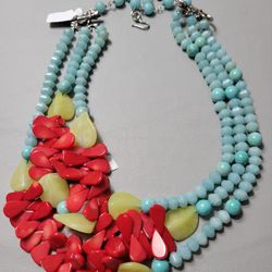 Beautiful Handmade Necklace with Various Gemstones