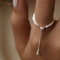 925 Silver Sparkling Ring