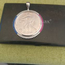 Silver Dollar & Bezel 