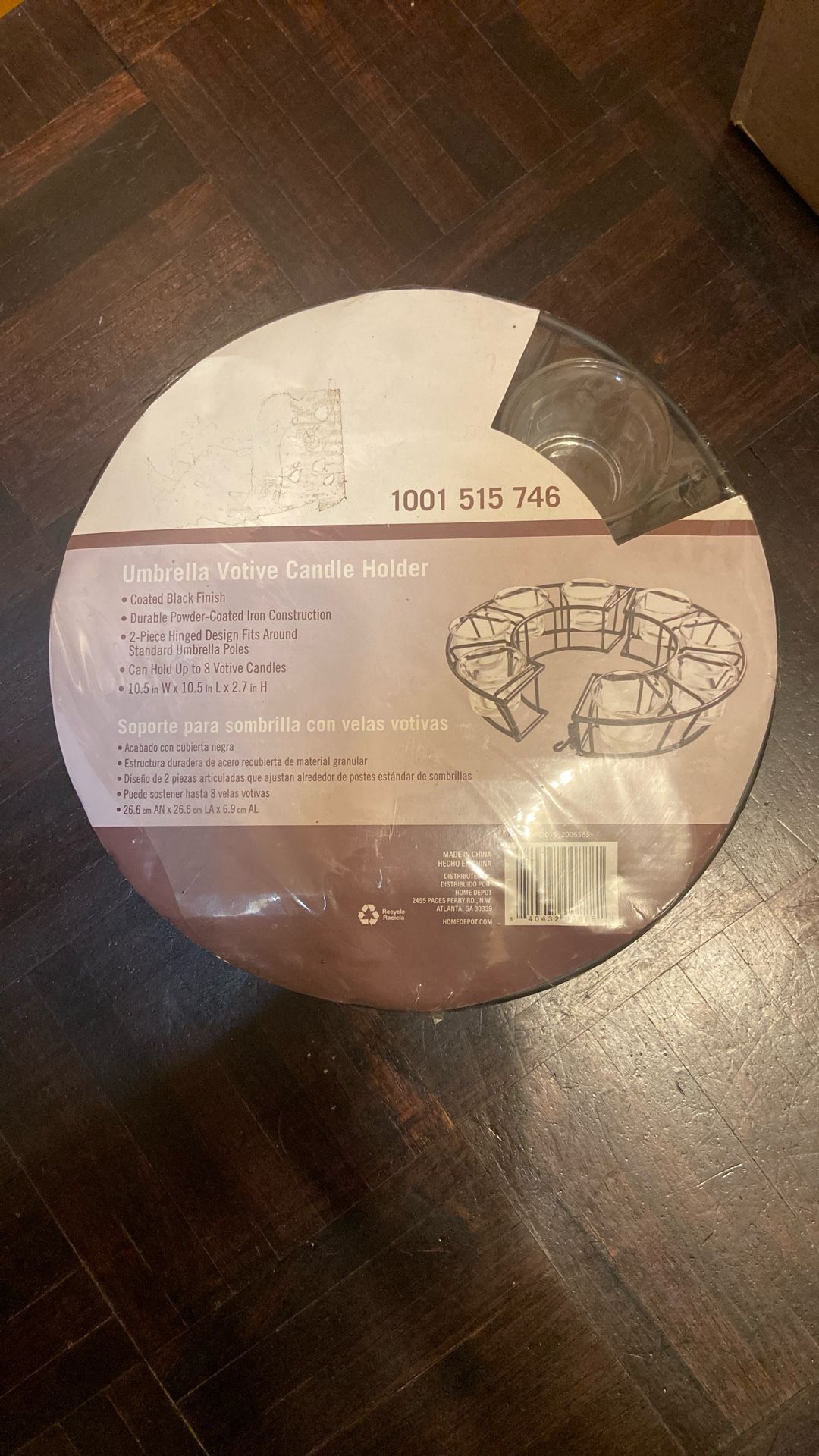 Patio Umbrella Candle Holder. Hold 8 Candles.