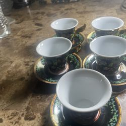 Tea Cups  / Expreso  Gold ivy Rutherford Vintage Designs 