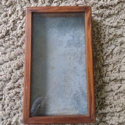 Vintage Nine Inch By 15 In Shadow Box Display Case